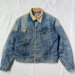 1970’s Lee Stormrider Light Blue Denim Blanket Lined Jacket | Size M